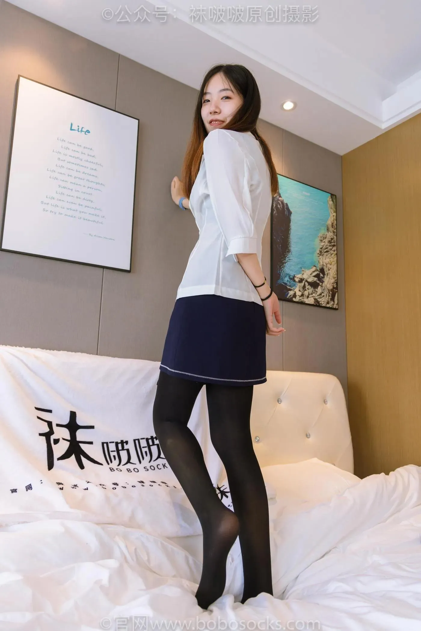 [BoBoSocks袜啵啵]NO.150 小甜豆-高跟鞋、厚黑丝 [140P]插图3